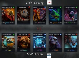 Пики CDEC vs MVP.Phoenix g1